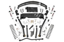 Rough Country Suspension Systems - Rough Country 61770 4.5" V2 Lift Kit LA w/RR Leafs for 84-01 Cherokee XJ 4WD - Image 1