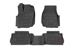 Rough Country Suspension Systems - Rough Country SM71224 Front/Rear Floor Liners Black for 24-26 Tacoma Double - Image 1