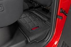 Rough Country Suspension Systems - Rough Country SM71224 Front/Rear Floor Liners Black for 24-26 Tacoma Double - Image 4
