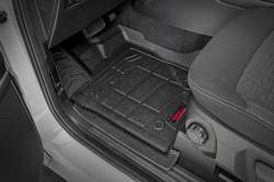 Rough Country Suspension Systems - Rough Country SM51003 Front/Rear Floor Liners Black for 24-26 Ranger Crew - Image 2