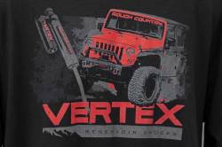 Rough Country Suspension Systems - Rough Country 84090SM T-Shirt Long Sleeve Vertex Black Small - Image 2