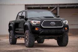Rough Country Suspension Systems - Rough Country Sport Fender Flares Black Onyx for 16-23 Tacoma S-T11621-202 - Image 4
