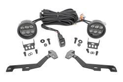 Rough Country Suspension Systems - Rough Country 82294 A-Pillar 3.5" LED Ditch Light Kit Spot for 19-26 RAM 1500 - Image 1
