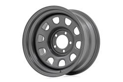 Rough Country Suspension Systems - Rough Country D-Window Wheel 17x9 5x5.0 -12mm Gray RC51-7873G - Image 1
