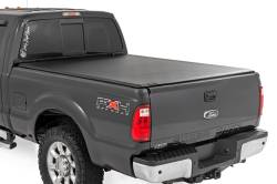 Rough Country Suspension Systems - Rough Country 42599650 Soft Roll-Up Vinyl Tonneau Cover for 99-16 Ford SD 6.8' - Image 1