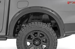 Rough Country Suspension Systems - Rough Country Pocket Fender Flares-Absolute Black 2024 Ford Ranger F-F12401-G1 - Image 5