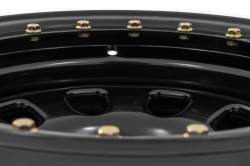 Rough Country Suspension Systems - Rough Country RC51-7655SL D-Window Beadlock Style Wheel 17x9 6x5.5 -12mm Black - Image 4