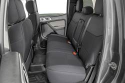 Rough Country Suspension Systems - Rough Country 91056A Front/Rear Seat Covers Black for 19-26 Ford Ranger Crew - Image 3
