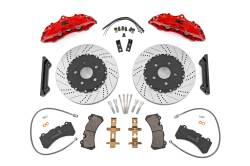 Rough Country Suspension Systems - Rough Country Performance Front Brake Upgrade Kit Red for Wrangler JK 95100 - Image 2