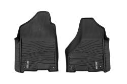 Rough Country Suspension Systems - Rough Country FF-3121 Front Floor Liners Black for 12-18 RAM Trucks 2WD/4WD - Image 1