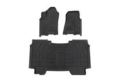 Rough Country Suspension Systems - Rough Country SM31630 Sure-Fit Floor Mats Front/Rear Crew for RAM 1500 2WD/4WD - Image 1