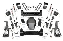 Rough Country Suspension Systems - Rough Country 10370 5" V2 Torsion Drop Lift for 11-19 Silverado/Sierra 2500/3500 - Image 1