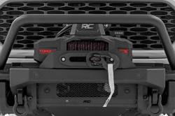 Rough Country Suspension Systems - Rough Country 51216W Tubular Front Winch Bumper Black for 21-23 Ford F150 - Image 4