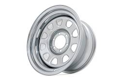 Rough Country Suspension Systems - Rough Country D-Window Wheel 15x8 5x4.5 -19mm Chrome RC158545C - Image 4