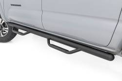 Rough Country Suspension Systems - Rough Country RCT0580CCB 3" Drop Step Nerf Bars Black for 05-23 Tacoma Double - Image 1