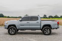 Rough Country Suspension Systems - Rough Country RCT0580CCB 3" Drop Step Nerf Bars Black for 05-23 Tacoma Double - Image 5