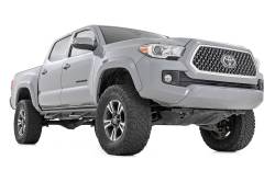 Rough Country Suspension Systems - Rough Country RCT0580CCB 3" Drop Step Nerf Bars Black for 05-23 Tacoma Double - Image 4