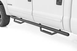 Rough Country Suspension Systems - Rough Country RCF9984CCB 3" Drop Step Nerf Bars Black for 99-16 F250/F350 Crew - Image 1