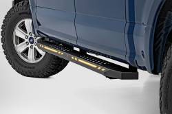 Rough Country Suspension Systems - Rough Country AC2 LED Running Boards Black Ford F150/Super Duty Crew 57005 - Image 1