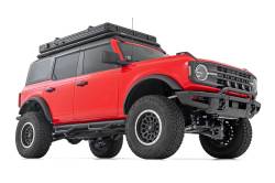 Rough Country Suspension Systems - Rough Country RCF21584F 3" Drop Step Nerf Bars Black for 21-26 Ford Bronco 4DR - Image 2