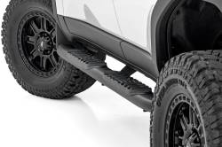 Rough Country Suspension Systems - Rough Country 4.5" Oval Tube Nerf Steps Black for 24-25 Land Cruiser 21018 - Image 1