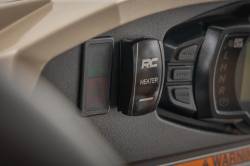 Rough Country Suspension Systems - Rough Country 710HS 2x1 Cab Heat Rocker Switch w/LED Logo Black/Blue - Image 3