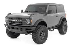 Rough Country Suspension Systems - Rough Country 3" Drop Step Nerf Bars Black 21-25 Ford Bronco 2DR RCF21582DB - Image 2