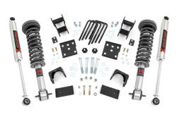 Rough Country Suspension Systems - Rough Country 47540 2"/4" Suspension Lowering Kit 15-25 Ford F150 4WD - Image 1