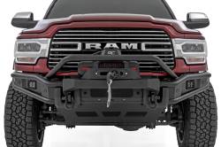 Rough Country Suspension Systems - Rough Country 51212W Tubular Front Winch Bumper Black for 19-26 RAM 2500HD/3500 - Image 5