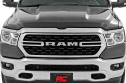 Rough Country Suspension Systems - Rough Country HP20010 Hood Deflector Shield Matte Black for 19-26 RAM 1500 - Image 2