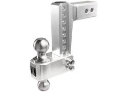 BulletProof Hitches - Bulletproof Hitches AL256S Aluminum 6" Drop/Rise Hitch 2.5" Shank w/SS Dual Ball - Image 1