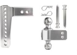 BulletProof Hitches - Bulletproof Hitches AL256S Aluminum 6" Drop/Rise Hitch 2.5" Shank w/SS Dual Ball - Image 2