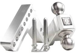BulletProof Hitches - Bulletproof Hitches AL254S 2.5" Aluminum Medium Duty 4" Drop/Rise Ball Mount - Image 6