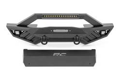 Rough Country Suspension Systems - Rough Country 10645A HD Front Winch Bumper for 07-26 Jeep Wrangler JK/JL/JT - Image 1