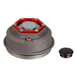 CURT - CURT 85373828 Trailer Axle Oil & Dust Cap w/Set Screw 8000 lbs. Clear - Image 1