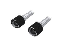 MBRP Exhaust - MBRP Exhaust T5199CF Tip Set 5" OD Dual Wall Angle Cut T304 CF - Image 1