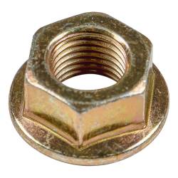 CURT - CURT 139725 Hex Flange Nut for Axle U-Bolt 2200-lb Axles 3/8"-24 Thread - Image 1