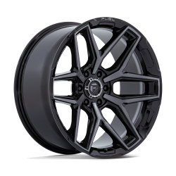Fuel 1PC - Fuel Off Road FC854BT17906801 FLUX 17x9 6x5.5 1mm Gloss Black/Brushed - Image 1