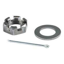 CURT - CURT 2023134656 Spindle Nut Kit for 2200-4400-lb Axles 1"-14 Thread Round Washer - Image 1