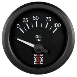 Stack - Stack ST3202 Gauge Oil Press Electric 52MM Black 0-100PSI 1/8" NPTF - Image 1