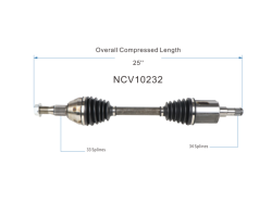 GSP - GSP NCV10232 Front Right CV Axle Assembly for Select GM Cars - Image 6