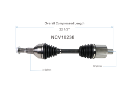 GSP - GSP NCV10238 CV Axle Assembly Front Left for Buick/Chevy/Pontiac/Saturn 3.5/3.9 - Image 6