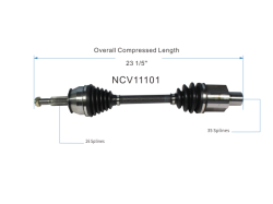 GSP - GSP NCV11101 Front Left CV Axle Assembly for Ford/Mercury - Image 6