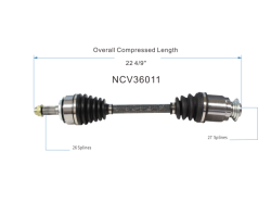 GSP - GSP NCV36011 Front Right CV Axle Assembly for Honda 1.5 - Image 6