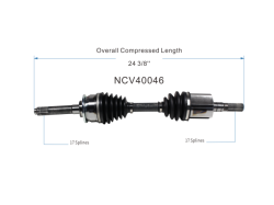 GSP - GSP NCV40046 Front CV Axle Assembly for Acura/Isuzu - Image 6