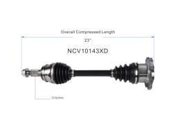 GSP - GSP NCV10143XD Cadillac/Chevy/GMC CV Front Axle Assembly - Image 6