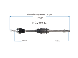 GSP - GSP NCV69543 Front Right CV Axle Assembly for 08-15 Scion xB - Image 6