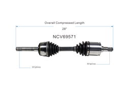 GSP - GSP NCV69571 Front CV Axle Assembly for Lexus & Toyota - Image 6