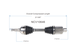 GSP - GSP NCV10646 Front Right CV Axle Assembly for Chevy/Pontiac/Saturn/Suzuki - Image 6