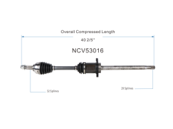 GSP - GSP NCV53016 Front Right CV Axle Assembly for 09-14 Nissan Murano FWD - Image 6